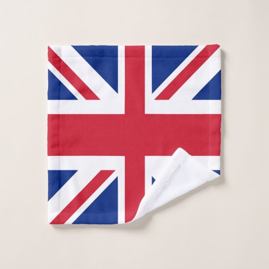 イギリス連合ジャック英国のテーマパーソナライズされた バスタオルセット (ウォッシュタオル)