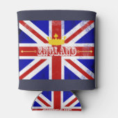 イギリス連合ジャック英国動揺して国旗 缶クーラー (裏面)