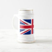 イギリス連合ジャック イギリス植民地の旗 ビールジョッキ (正面左)