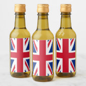 イギリス連合ジャック イギリス植民地の旗 ワインラベル (ボトル)