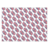 イギリス連邦ジャック国旗の地図と国スタイリッシュ際主義 テーブルクロス (正面(横))