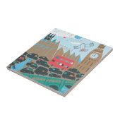 イギリス都市場面 タイル (側面)