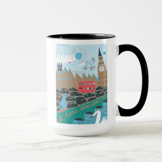 イギリス都市場面 マグカップ (右)