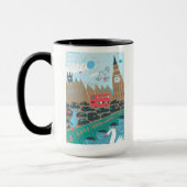 イギリス都市場面 マグカップ (左)