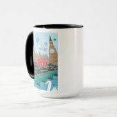 イギリス都市場面 マグカップ (正面左)