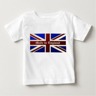 イギリス金属英国国旗の旗で作られる ベビーTシャツ