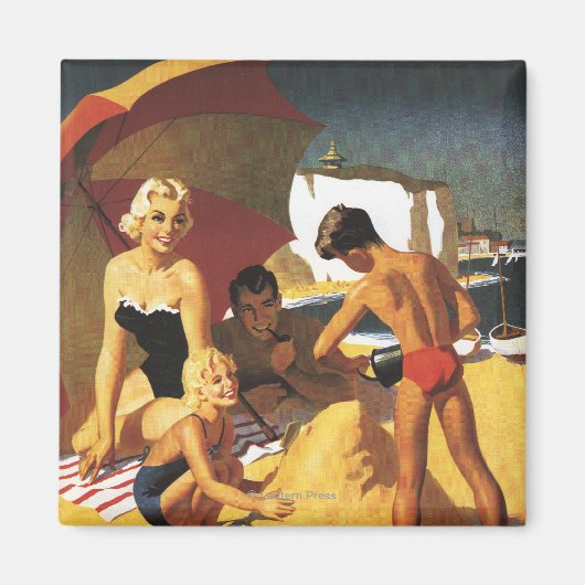 イギリス鉄道南部ビーチ マグネット (正面)