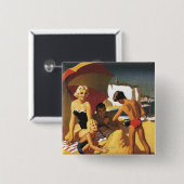 イギリス鉄道南部ビーチ 缶バッジ (正面&裏面)