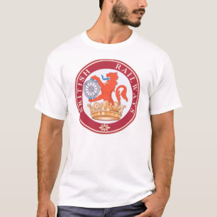イギリス鉄道古ヴィンテージ列車ハイキングダック Tシャツ