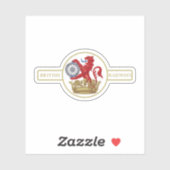 イギリス鉄道「フェレットとダーツボード」クレスト シール (シート)