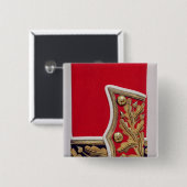 イギリス陸軍のユニフォームの袖の詳細 缶バッジ (正面&裏面)