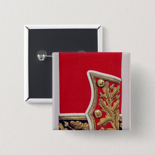 イギリス陸軍のユニフォームの袖の詳細 缶バッジ (正面&裏面)