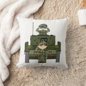 イギリス陸軍の兵士およびタンク枕 クッション (ブランケット)