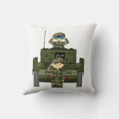 イギリス陸軍の兵士およびタンク枕 クッション (裏面)