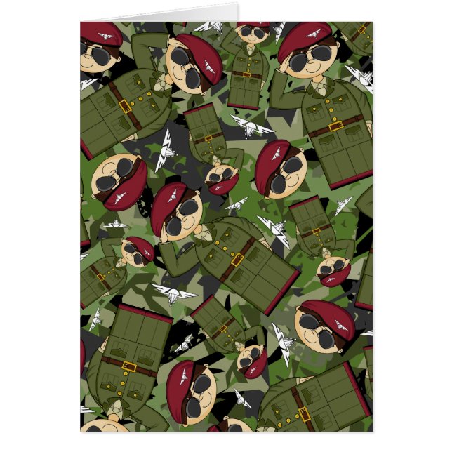 イギリス陸軍の兵士カード (正面)