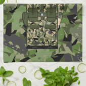 イギリス陸軍の兵士タオル キッチンタオル (折り畳み)