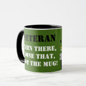 イギリス陸軍の退役軍人のランドローバーのマグを個人化して下さい マグカップ (正面左)