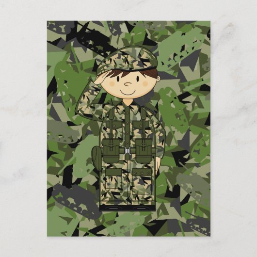 イギリス陸軍兵士のポストカード ポストカード (正面)