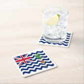 イギリス領インド洋地域の旗 スクエアペーパーコースター (インサイチュ)