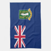 イギリス領ヴァージン諸島の旗 キッチンタオル (縦)
