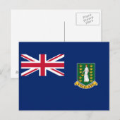 イギリス領ヴァージン諸島の旗 ポストカード (正面/裏面)