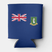 イギリス領ヴァージン諸島の旗 缶クーラー (正面)