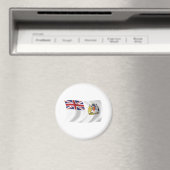 イギリス領南極地域の旗のマグネット マグネット (インサイチュ (食洗機))