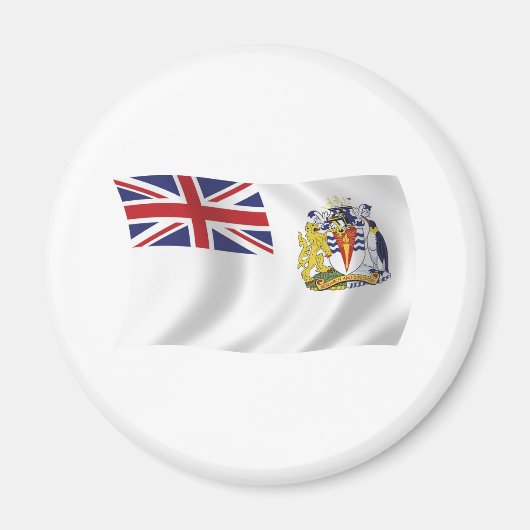イギリス領南極地域の旗のマグネット マグネット (正面)