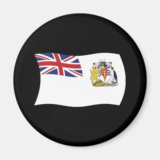 イギリス領南極地域の旗のマグネット マグネット (正面)