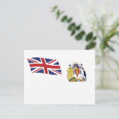イギリス領南極地域の旗 ポストカード (スタンド正面)
