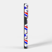 イギリス風のプードル模様 iPhoneケース (右側面)