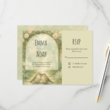 イギリス風ガーデン ピンクのバラの結婚式