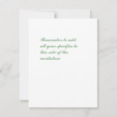 イギリス風コテージガーデン招待状 招待状 (裏面)