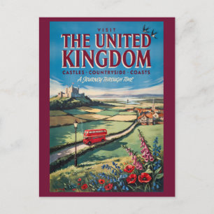イギリス風景イラスト旅行アート ポストカード