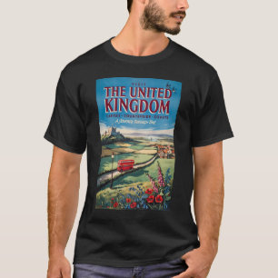 イギリス風景イラスト旅行アート Tシャツ