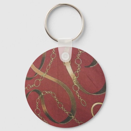 イギリス馬術選手 – 赤 キーホルダー (正面)