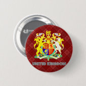 イギリス高品質な紋章付き外衣 缶バッジ (正面&裏面)