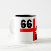 イギリス1966年 ツートーンマグカップ (正面左)