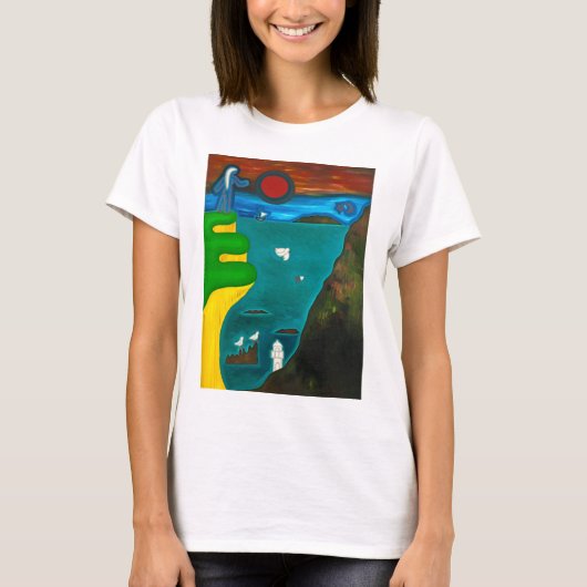 イギリス2010年の海岸 Tシャツ (正面)