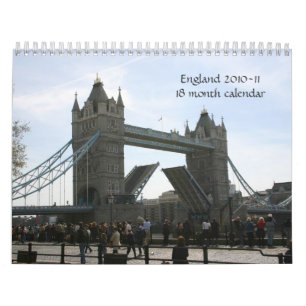 イギリス2010-11年- 18か月のカレンダー カレンダー