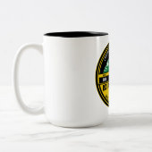 イギリス2017のマグを渡るDeloitteの乗車 ツートーンマグカップ (左)