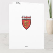 イギリス3のライオンの木の盾 カード (裏面)