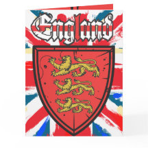 イギリス3のライオンの木の盾