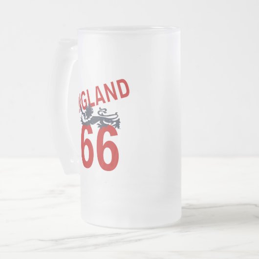 イギリス66はビールステインの父の日のギフトを曇らしました フロストグラスビールジョッキ (正面左)