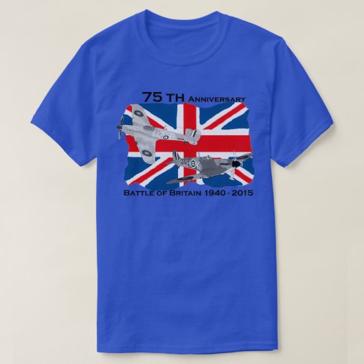 イギリス75日の戦い1940 2015 Tシャツ (デザイン正面)