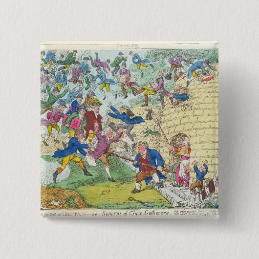 イギリス-または税の群れの恵み 缶バッジ (正面)