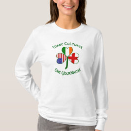 イギリス アイルランド アメリカ シャムロック フラグ カスタマイズ Tシャツ