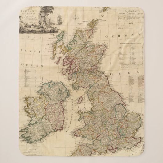 イギリス、アイルランド シェルパブランケット (正面)