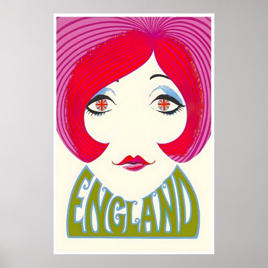 イギリス アート ロンドン 印刷 イングランド 旅行 ポスター (正面)