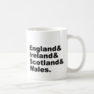 イギリス イギリスアイルランドスコットランドウェールズ コーヒーマグカップ